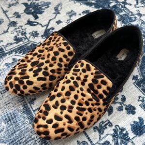 Birdies The Starling loafer in leopard calf hair, 8.5